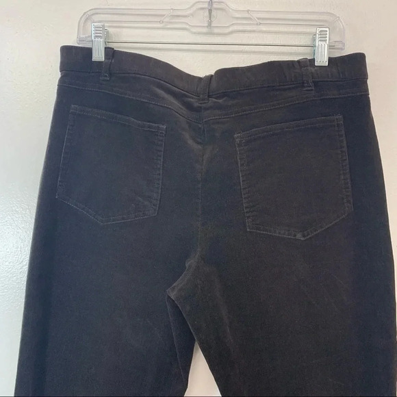 Orvis Cordory Pants Woman 10 Dark Brown Straight Leg Cotton Spandex Pockets Work - Picture 7 of 10